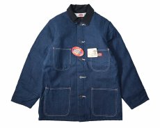 画像1: Deadstock Dickies Denim Chore Coat (1)