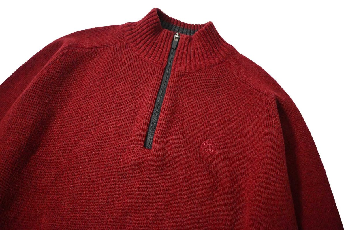 画像2: Used Nike Acg Quarter Zip Cotton/Wool Knit (2)