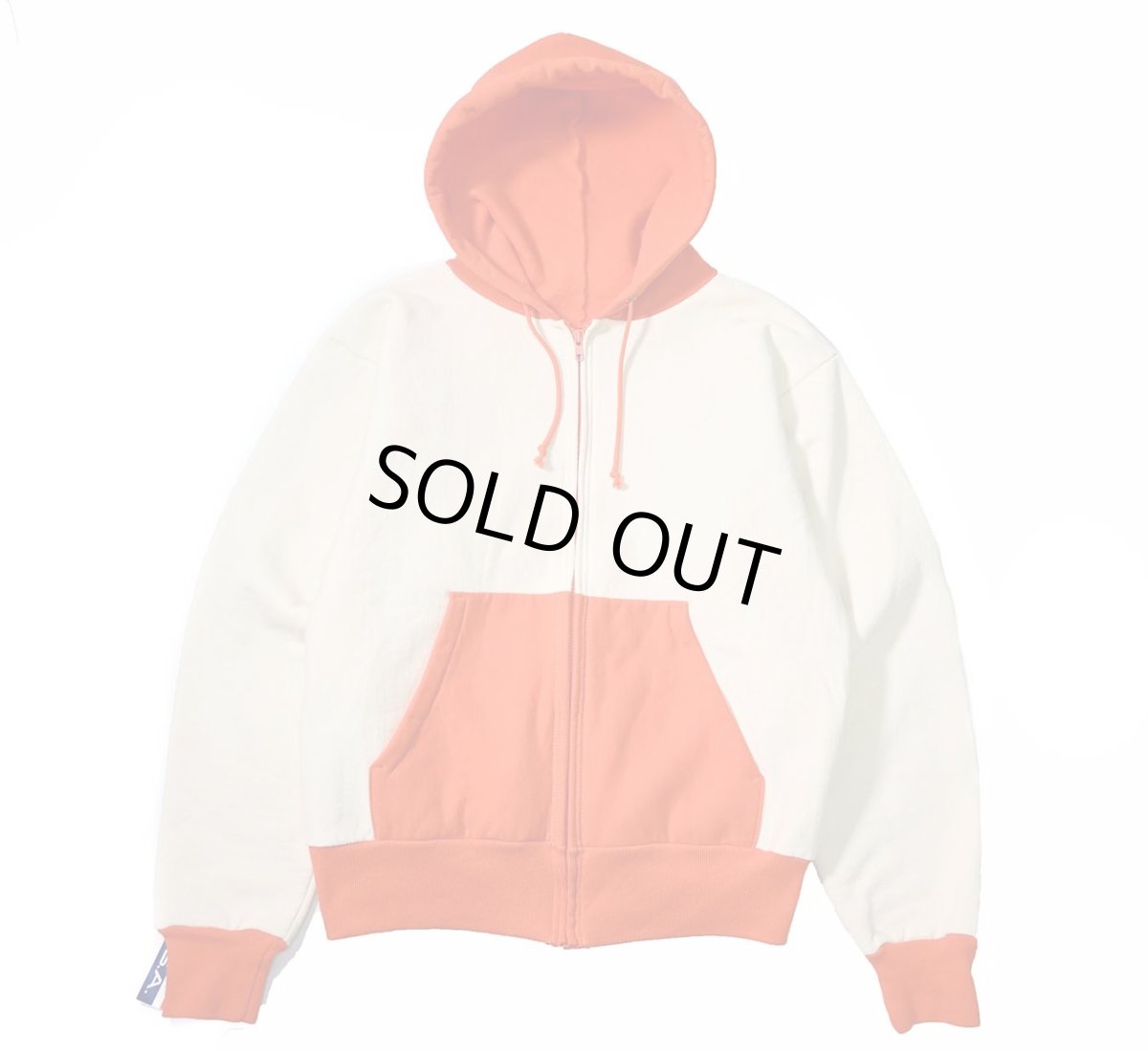 画像1: Deadstock Camber Zip Sweat Hoodie Natural/Orange (1)