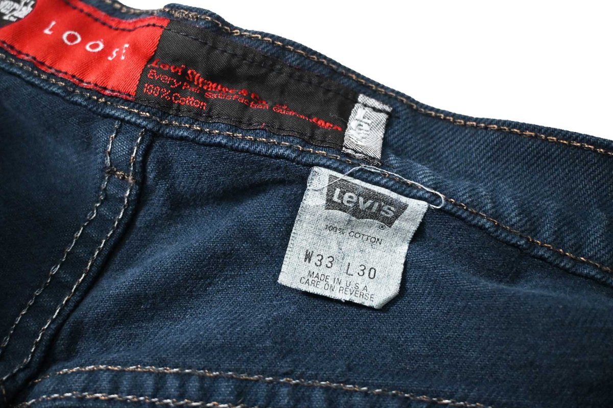 画像7: 93' Used Levi's Silver Tab Denim Pants Loose made in USA リーバイス (7)