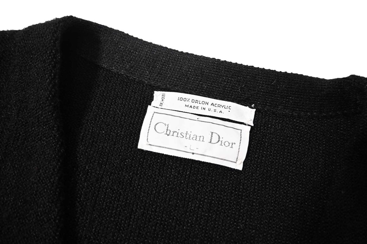 画像4: Used Christian Dior Acrylic Knit Cardigan made in USA (4)