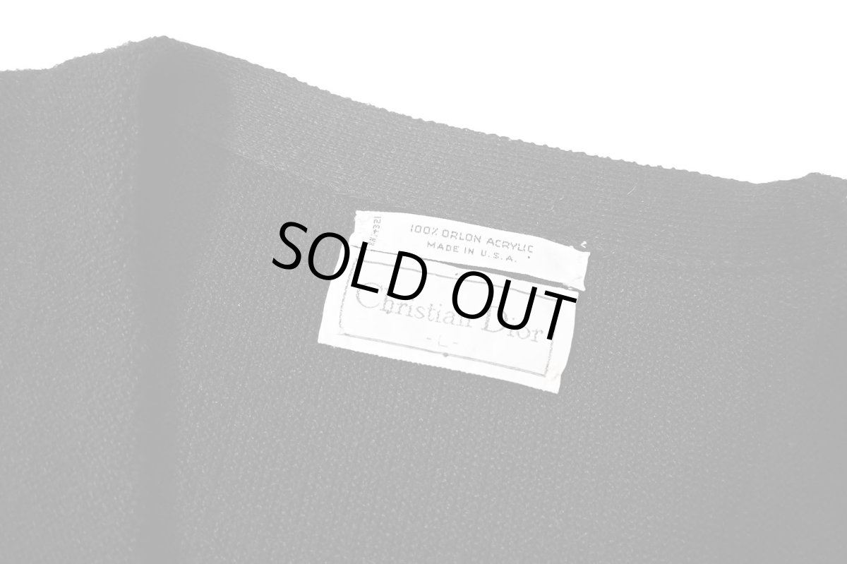 画像4: Used Christian Dior Acrylic Knit Cardigan made in USA (4)