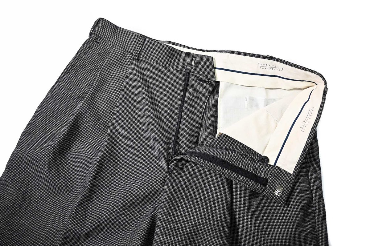 画像5: Used Perry Ellis Portfolio Polyester/Wool Pleated Slacks (5)