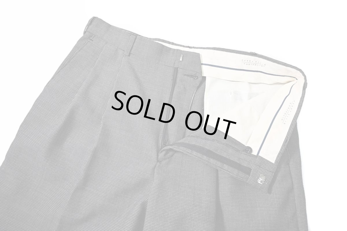 画像5: Used Perry Ellis Portfolio Polyester/Wool Pleated Slacks (5)