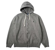 画像1: Used Polo Ralph Lauren Zip Sweat Hoodie Grey ラルフローレン (1)