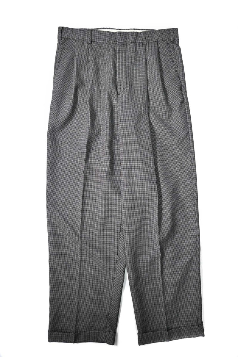 画像1: Used Perry Ellis Portfolio Polyester/Wool Pleated Slacks (1)
