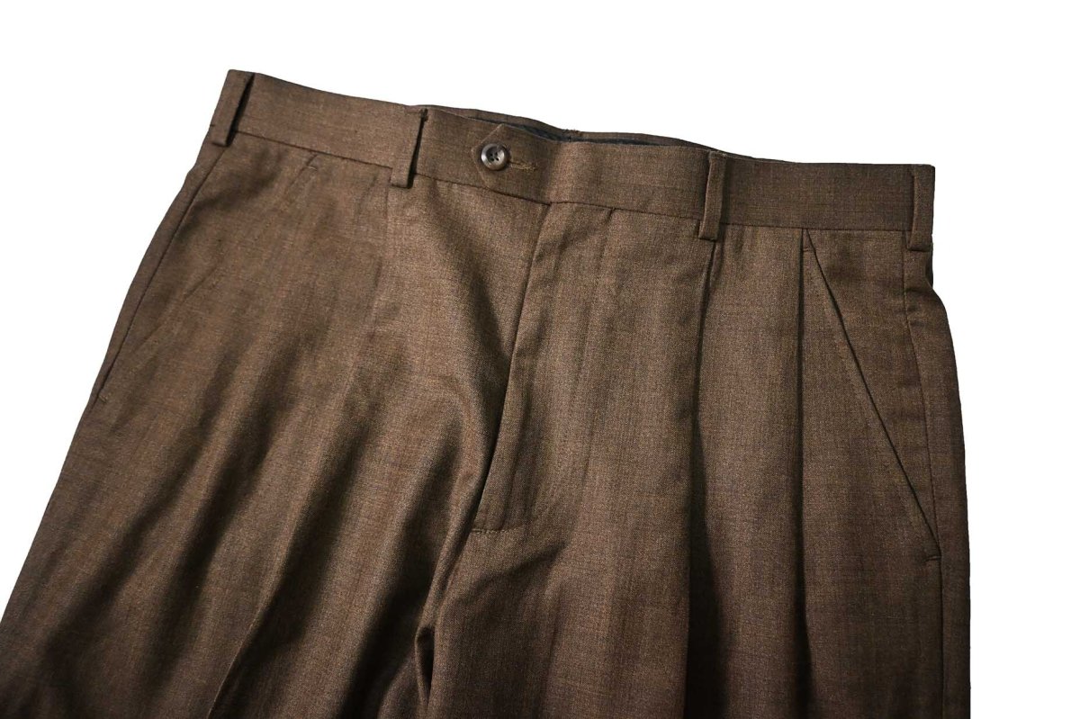 画像2: Used Perry Ellis Portfolio Polyester/Rayon Pleated Slacks (2)