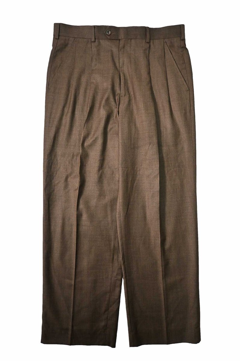 画像1: Used Perry Ellis Portfolio Polyester/Rayon Pleated Slacks (1)