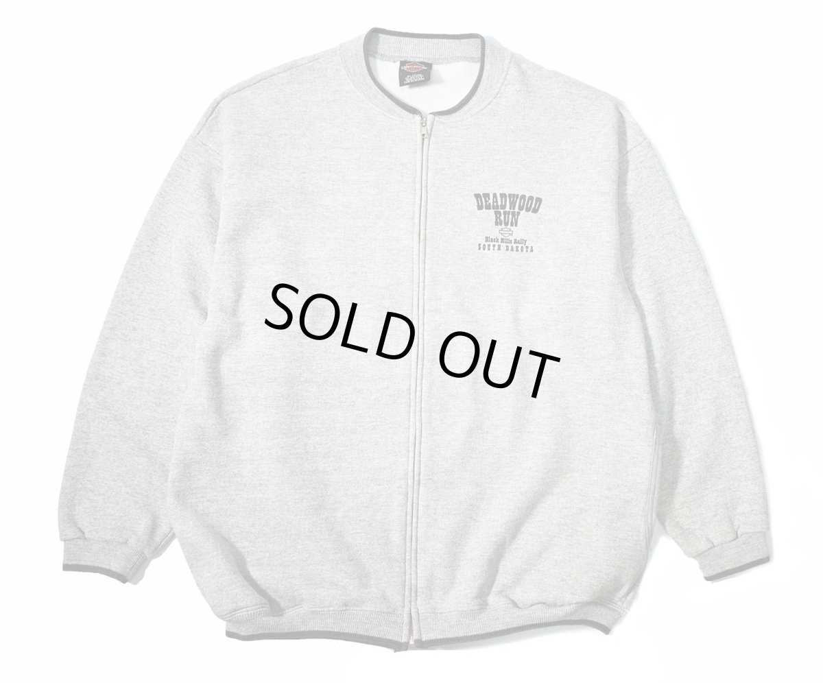 画像1: Used Harley-Davidson Zip Sweat Shirt made in USA (1)