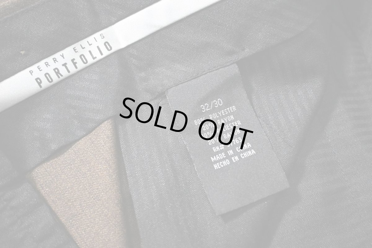 画像6: Used Perry Ellis Portfolio Polyester/Rayon Pleated Slacks (6)