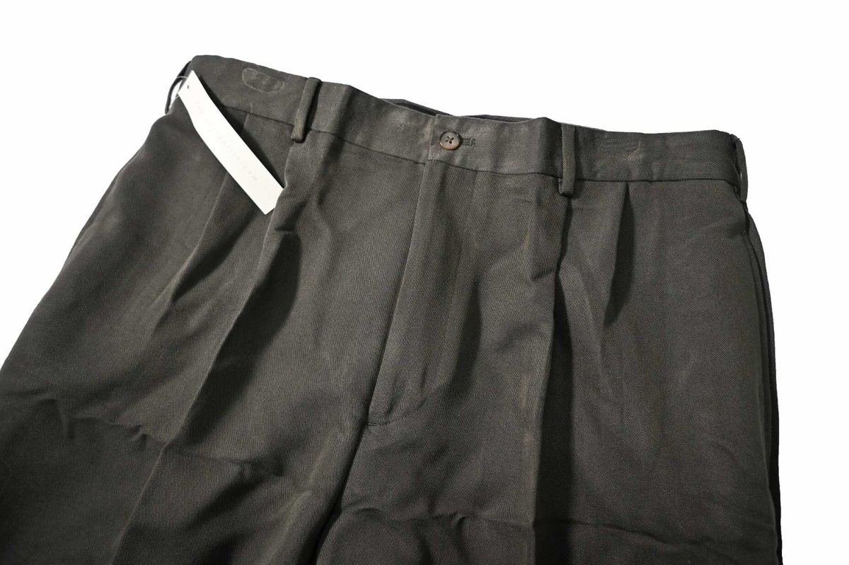 画像2: Deadstock Perry Ellis Rayon/Polyester Pleated Slacks (2)