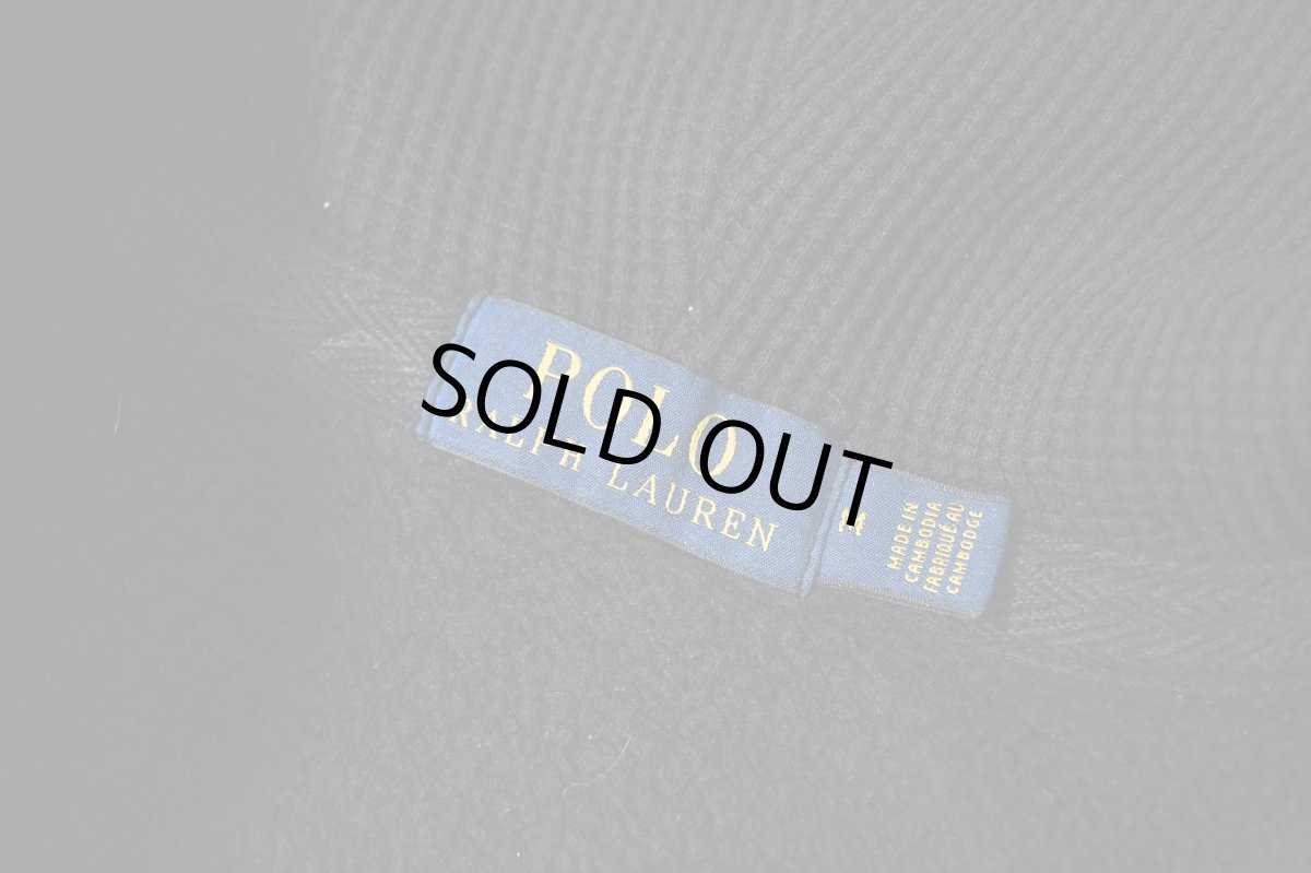 画像4: Used Polo Ralph Lauren Zip Sweat Hoodie Black ラルフローレン (4)