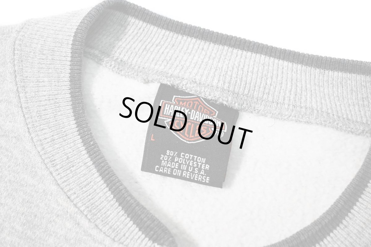 画像5: Used Harley-Davidson Zip Sweat Shirt made in USA (5)