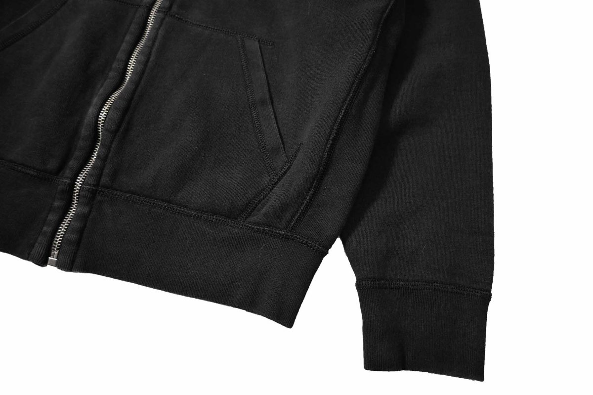 画像3: Used Polo Ralph Lauren Zip Sweat Hoodie Black ラルフローレン (3)