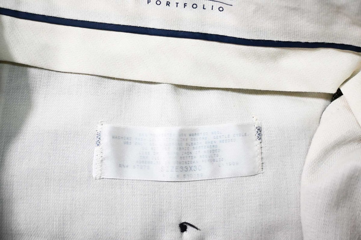 画像6: Used Perry Ellis Portfolio Polyester/Wool Pleated Slacks (6)