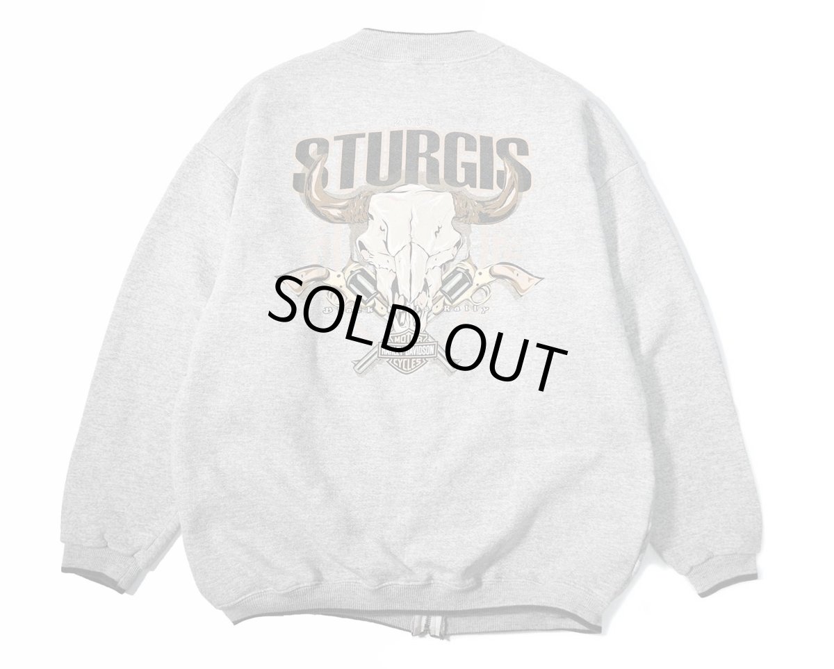 画像2: Used Harley-Davidson Zip Sweat Shirt made in USA (2)