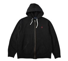 画像1: Used Polo Ralph Lauren Zip Sweat Hoodie Black ラルフローレン (1)