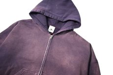 画像2: MOOJI MOOJI US Oversize Zip Up Hoodie Aged Purple (2)