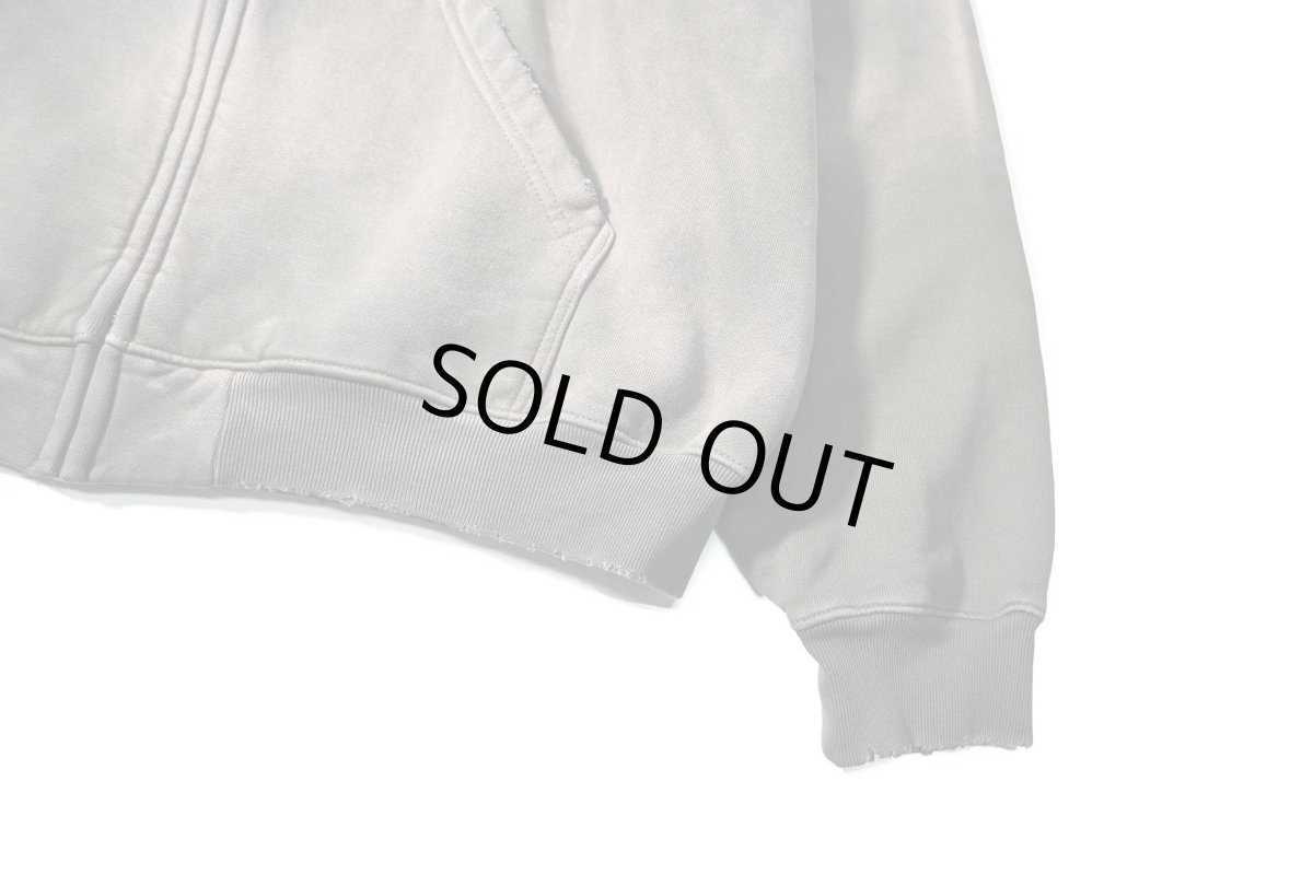 画像3: MOOJI MOOJI US Oversize Zip Up Hoodie Aged Olive Green (3)