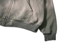 画像3: MOOJI MOOJI US Oversize Zip Up Hoodie Aged Olive Green (3)