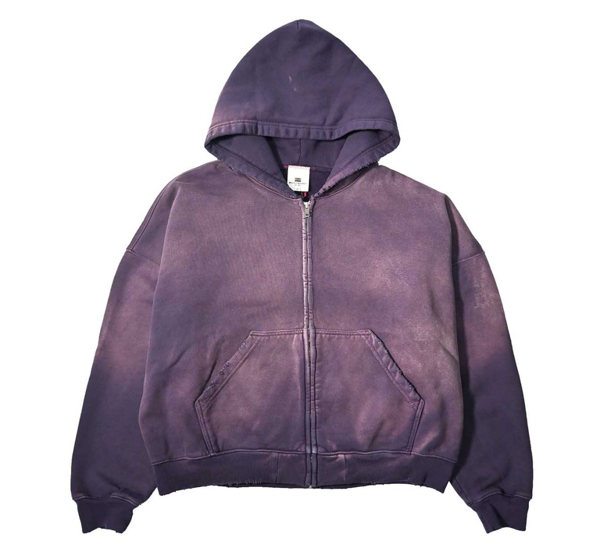 画像1: MOOJI MOOJI US Oversize Zip Up Hoodie Aged Purple (1)