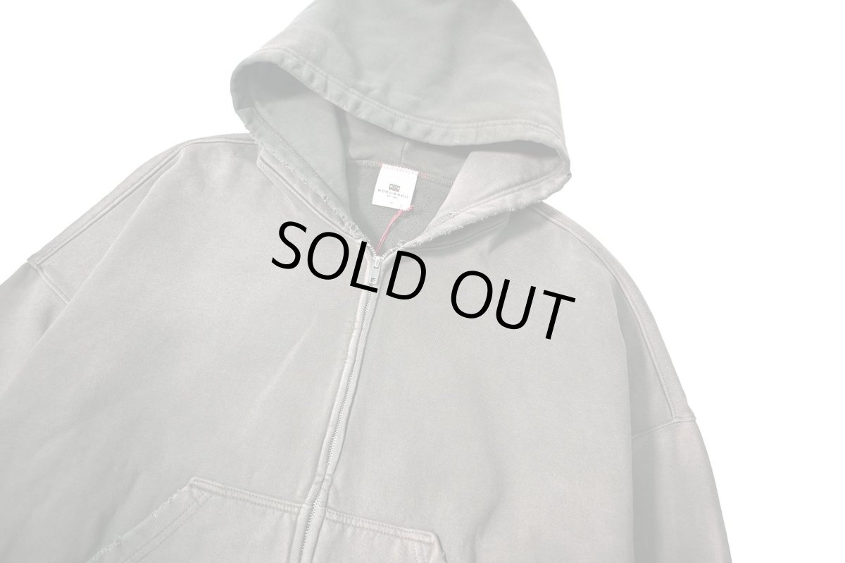 画像2: MOOJI MOOJI US Oversize Zip Up Hoodie Aged Olive Green (2)