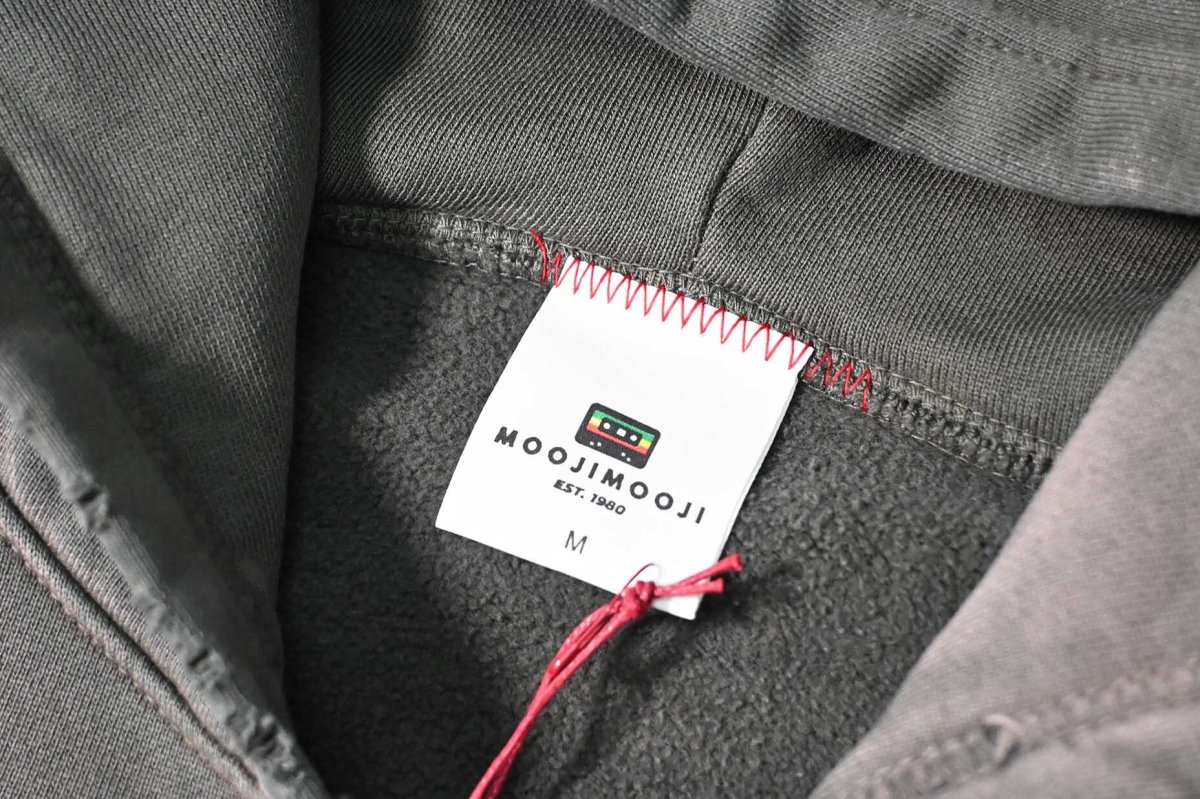 画像4: MOOJI MOOJI US Oversize Zip Up Hoodie Aged Olive Green (4)