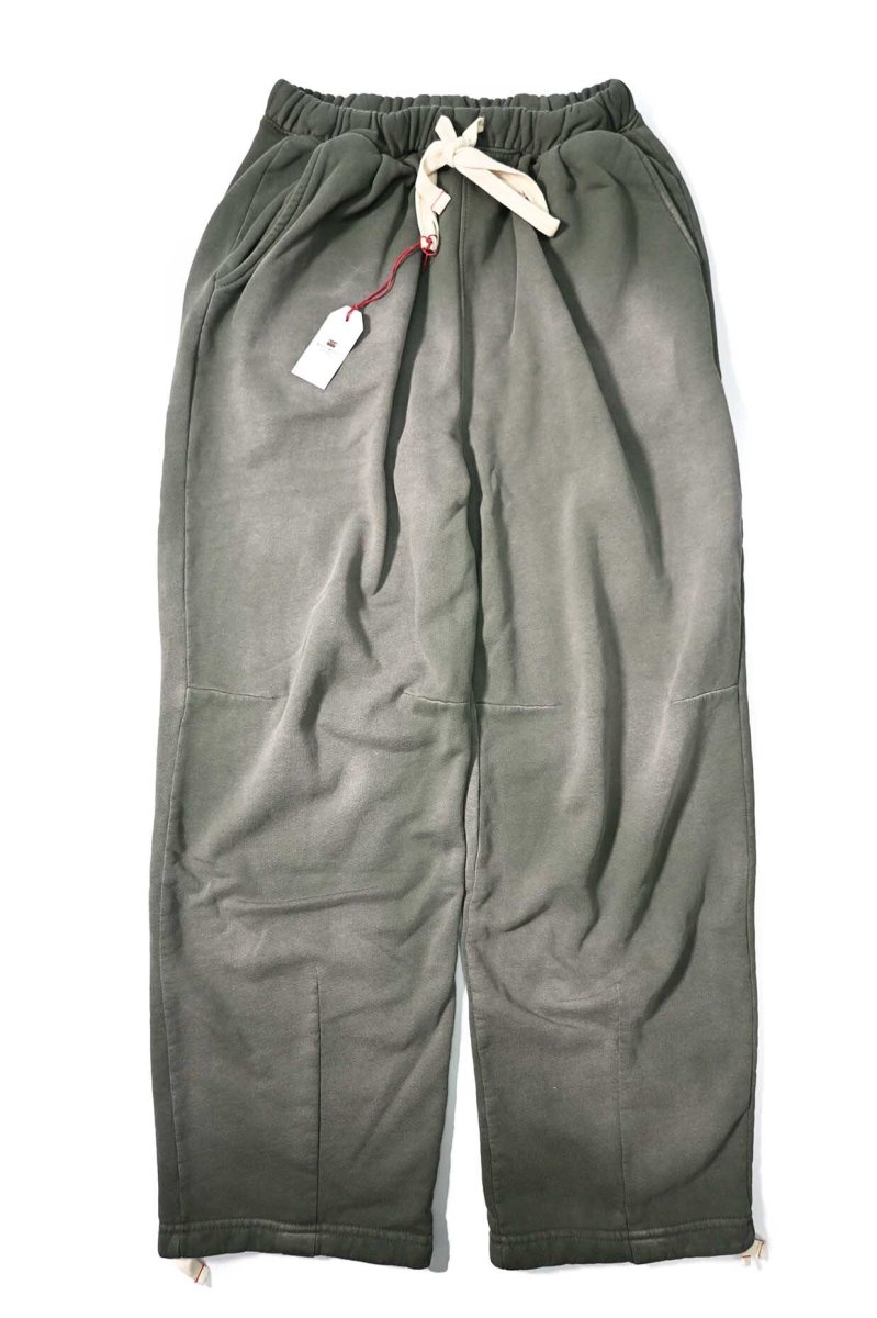 画像1: MOOJI MOOJI US Sweat Pants Aged Olive Green (1)