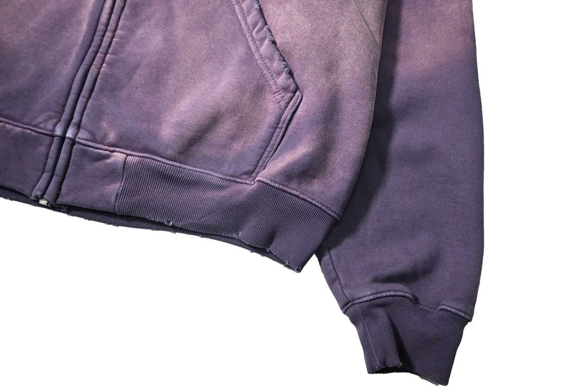 画像3: MOOJI MOOJI US Oversize Zip Up Hoodie Aged Purple (3)
