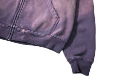 画像3: MOOJI MOOJI US Oversize Zip Up Hoodie Aged Purple (3)