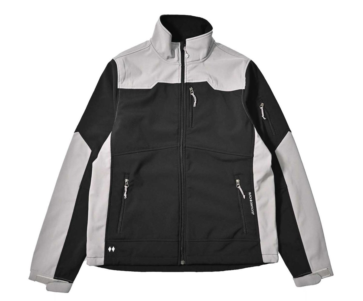 画像1: Deadstock Double Diamond by Black Diamond Soft Shell Jacket Black/Ash (1)