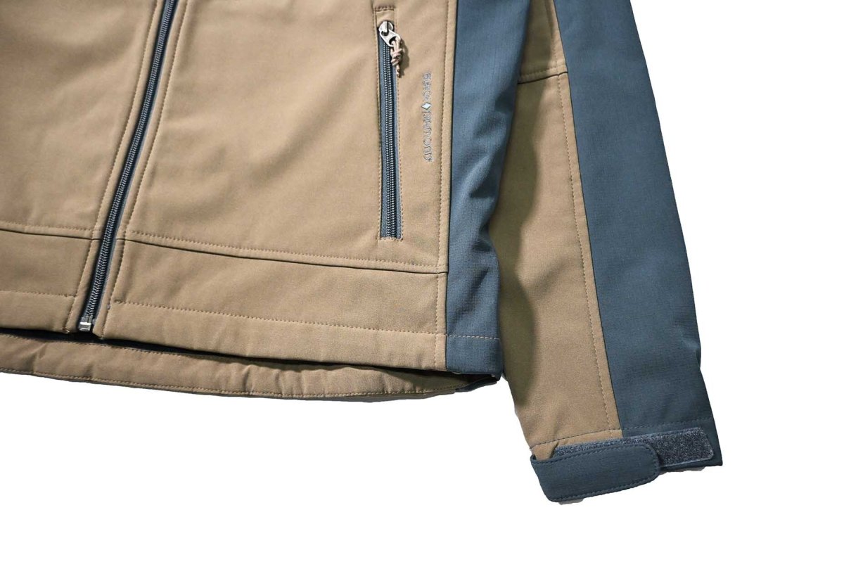 画像3: Deadstock Double Diamond by Black Diamond Soft Shell Jacket Fossil/Deep Slate (3)