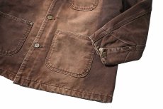 画像4: Used Carhartt Blanket Lined Michigan Chore Coat Dark Brown (4)
