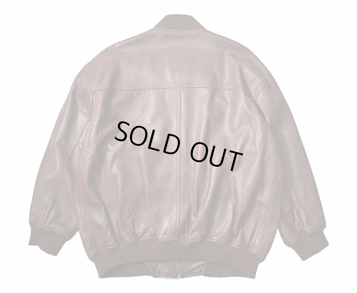 画像2: Used Nordstrom Leather Jacket Brown (2)