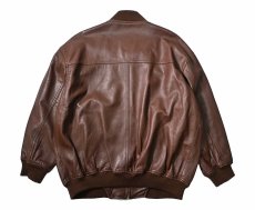 画像2: Used Nordstrom Leather Jacket Brown (2)