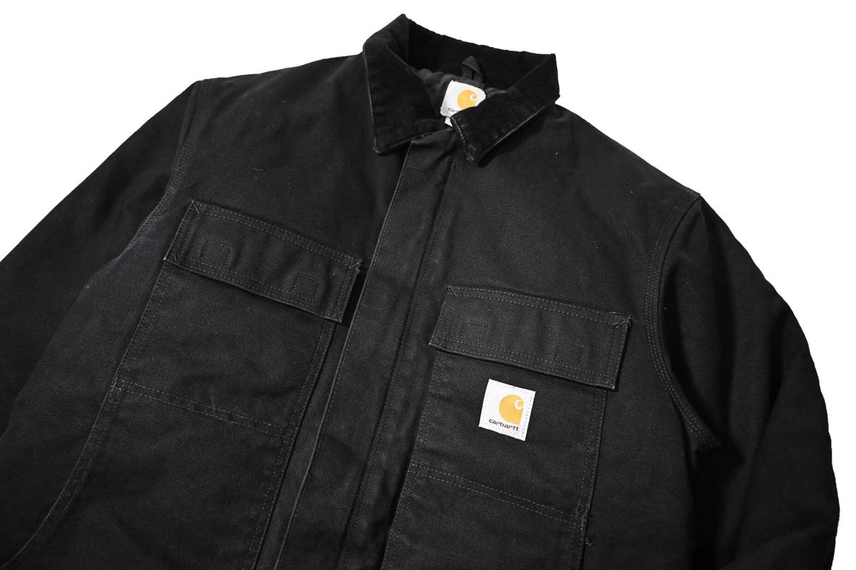 画像3: Used Carhartt Quilt Lined Traditional Coat Black (3)