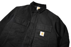 画像3: Used Carhartt Quilt Lined Traditional Coat Black (3)