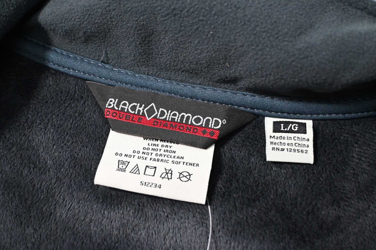 画像4: Deadstock Double Diamond by Black Diamond Soft Shell Jacket Fossil/Deep Slate (4)