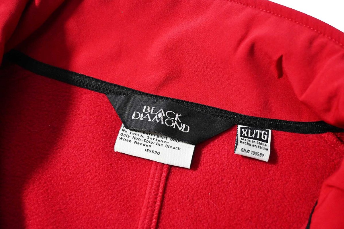 画像4: Deadstock Black Diamond Soft Shell Jacket Red/Black (4)