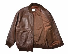画像5: Used Nordstrom Leather Jacket Brown (5)