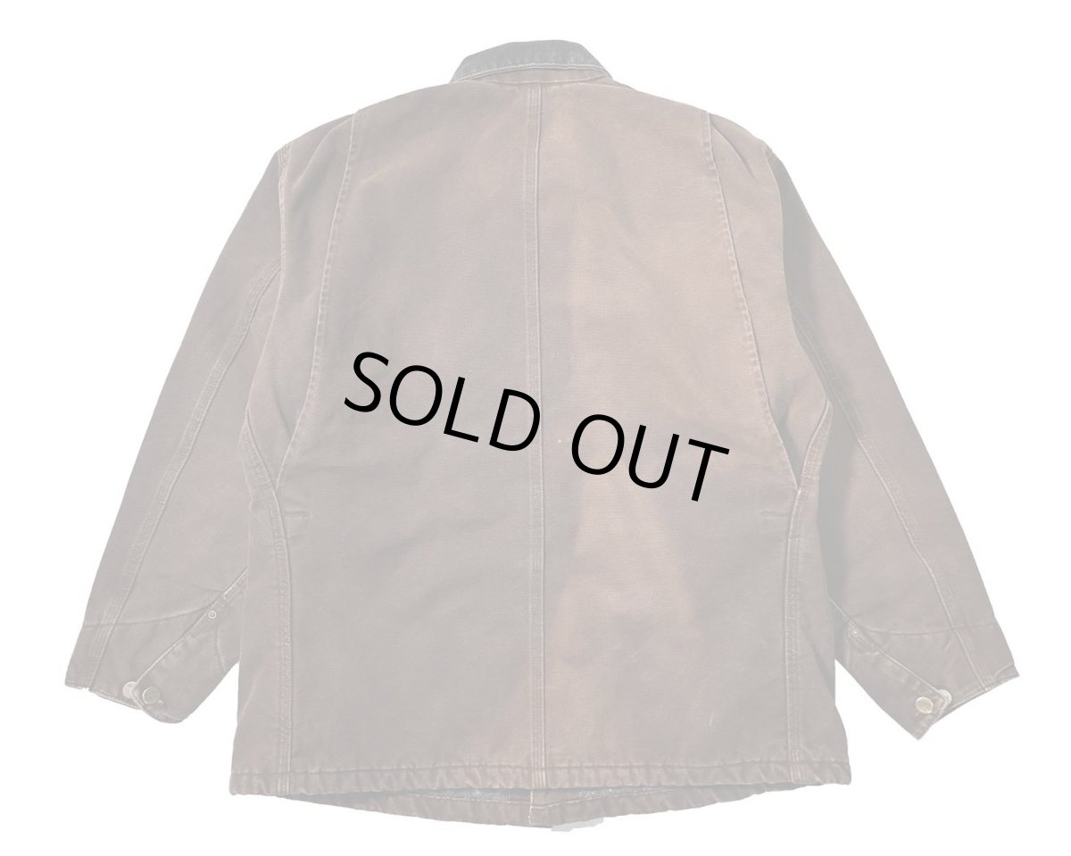 画像2: Used Carhartt Blanket Lined Michigan Chore Coat Dark Brown (2)