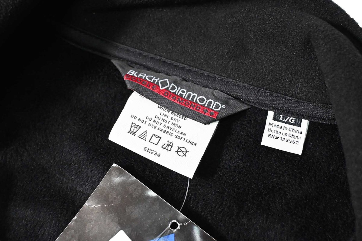 画像4: Deadstock Double Diamond by Black Diamond Soft Shell Jacket Black/Ash (4)