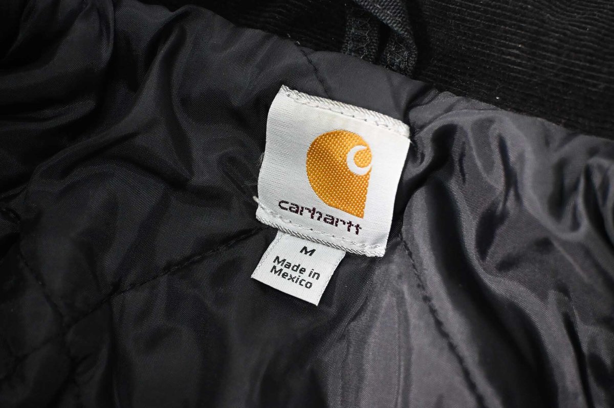 画像7: Used Carhartt Quilt Lined Traditional Coat Black (7)