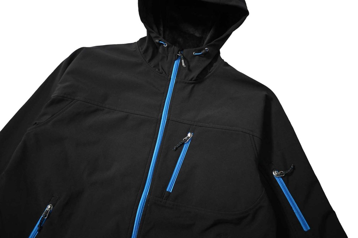 画像3: Used Double Diamond by Black Diamond Soft Shell Jacket Black/Blue (3)