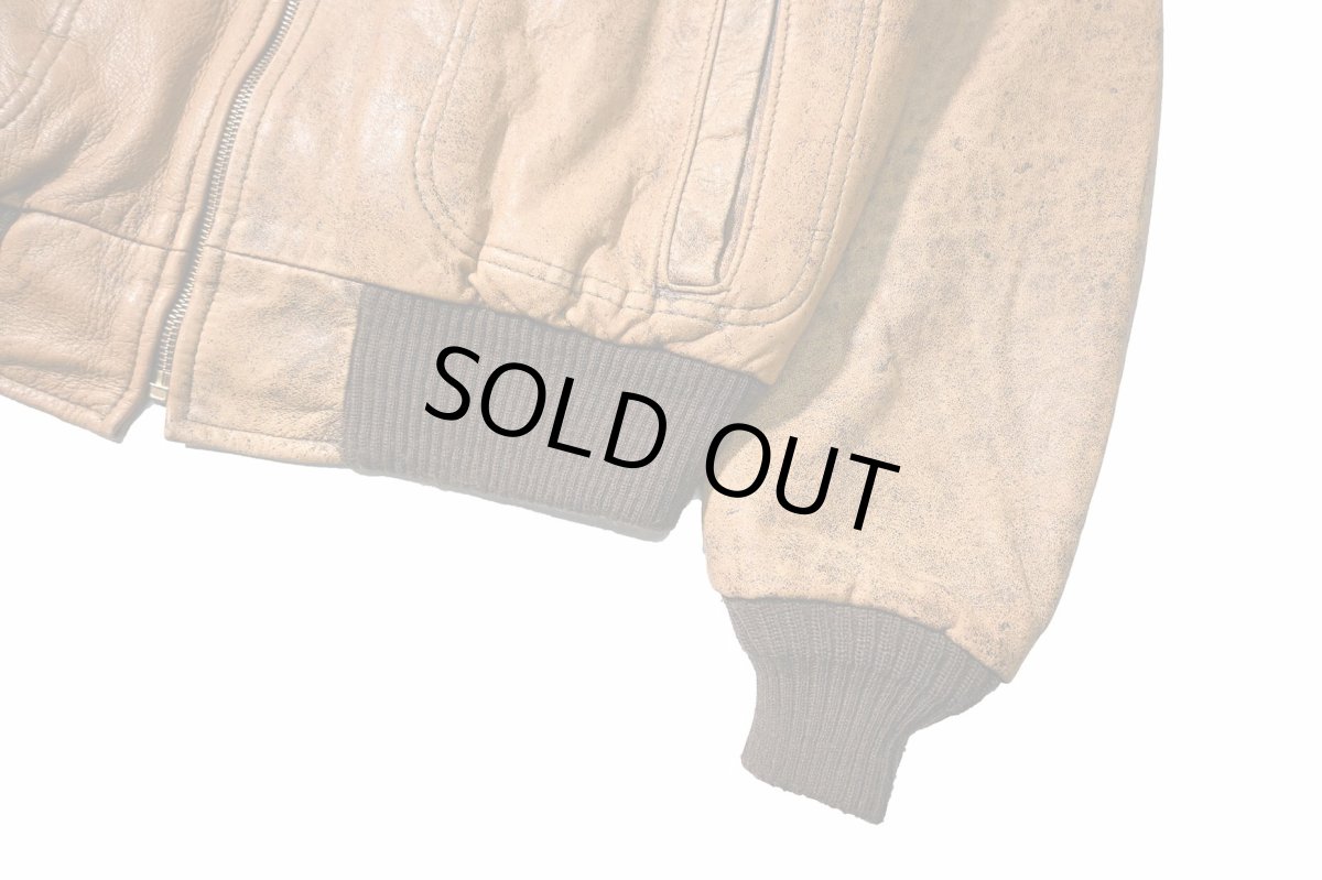 画像4: Used Reed Sportswear Leather Jacket Brown (4)