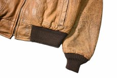 画像4: Used Reed Sportswear Leather Jacket Brown (4)