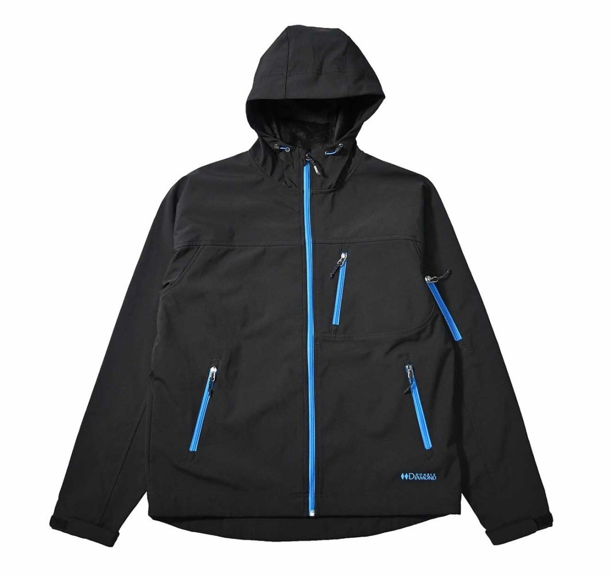 画像1: Used Double Diamond by Black Diamond Soft Shell Jacket Black/Blue (1)