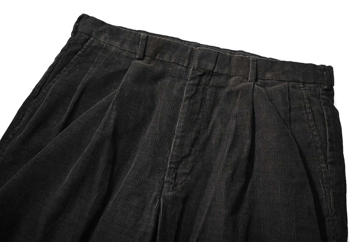 画像2: Used Lands' End Corduroy Pants Black (2)