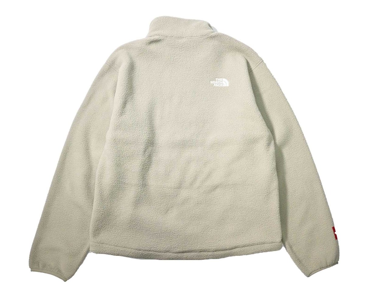画像2: The North Face Fleeski Quarter Zip Pullover Fleece Clay Grey ノースフェイス (2)