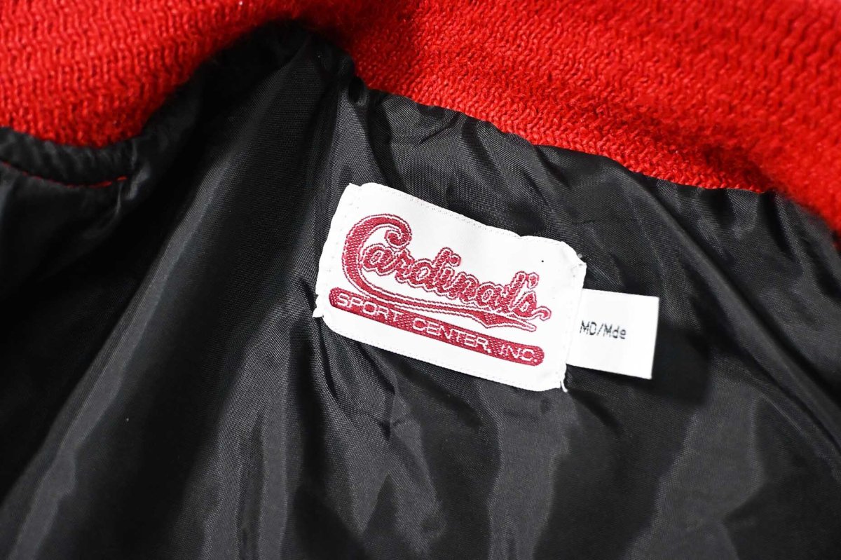 画像5: Deadstock Cardinals Melton Varsity Jacket (5)